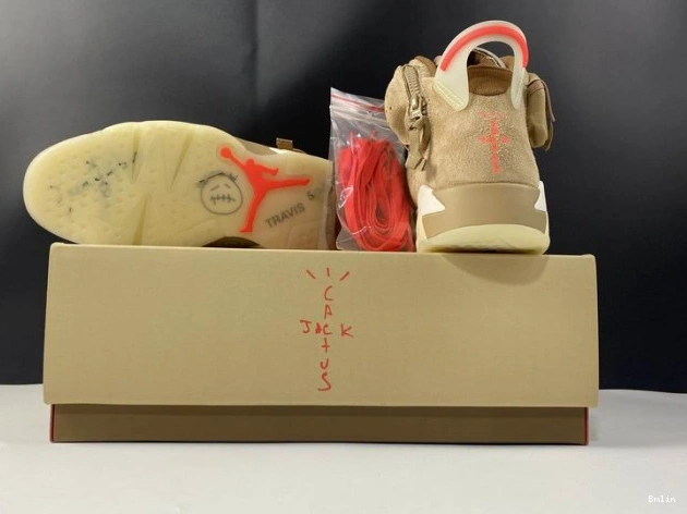 Bmlin Shoes Retro Scott DH0690-200 Jordan Khaki British 6 Travis Air 0729
